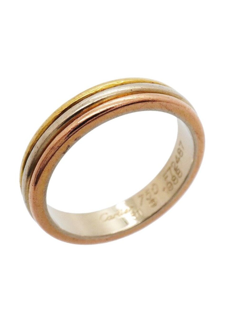 Cartier Ring Vendome 18K Yellow Gold 18K White Pink
